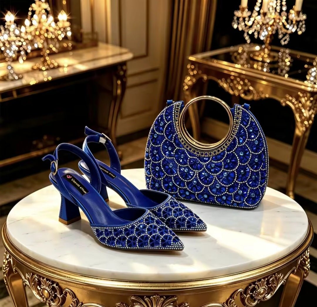Latest Italian Ladies Shoes and Bag Set EDS42 - Luzilly Bridal & Apparel