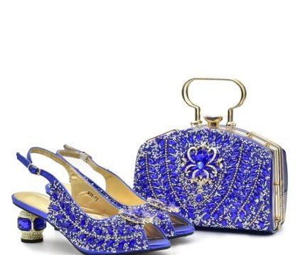 Latest Italian Shoes and Matching Bag Set ED201 - Luzilly Bridal & Apparel