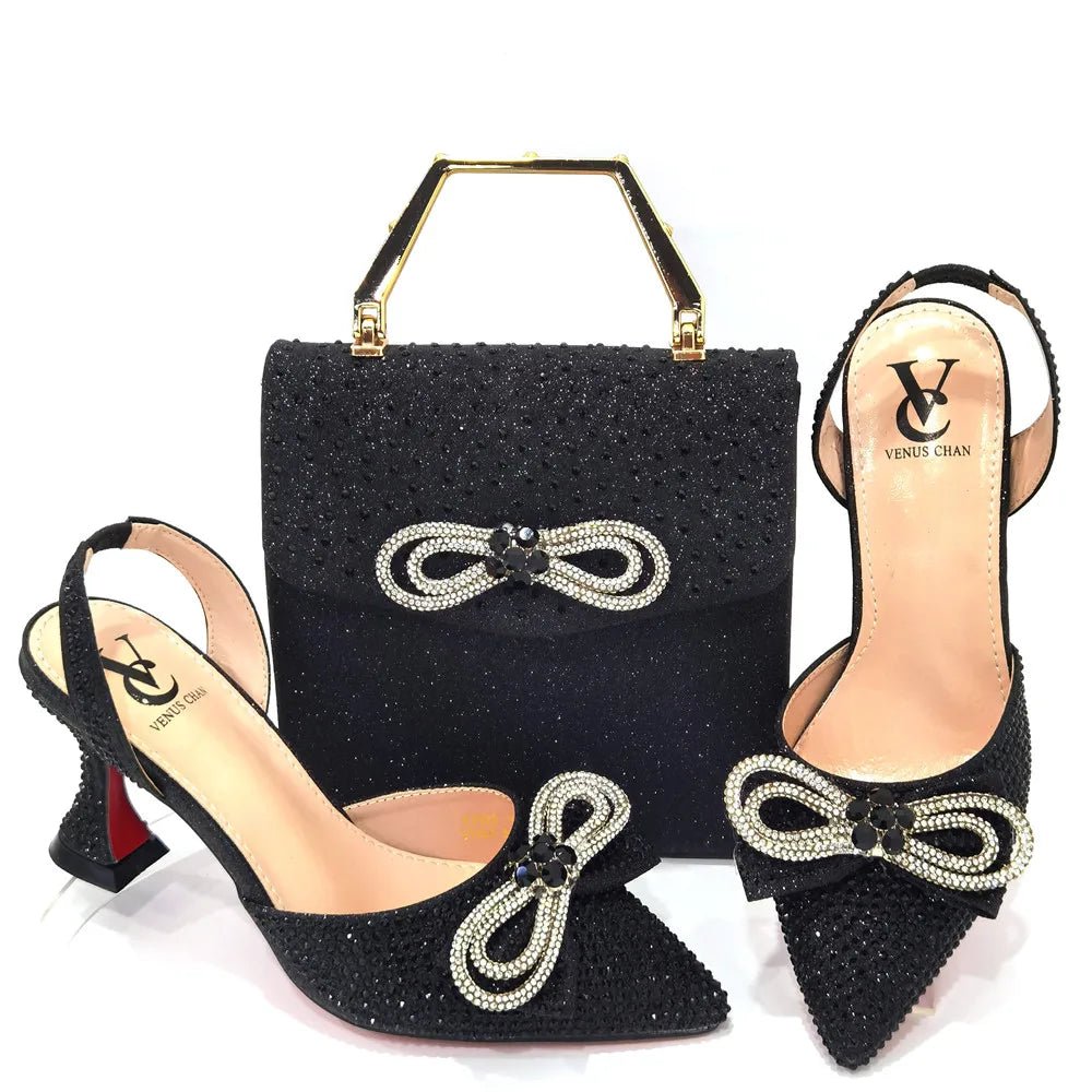 Latest Ladies Shoes and Matching Bag Set ED1-9 - Luzilly Bridal & Apparel