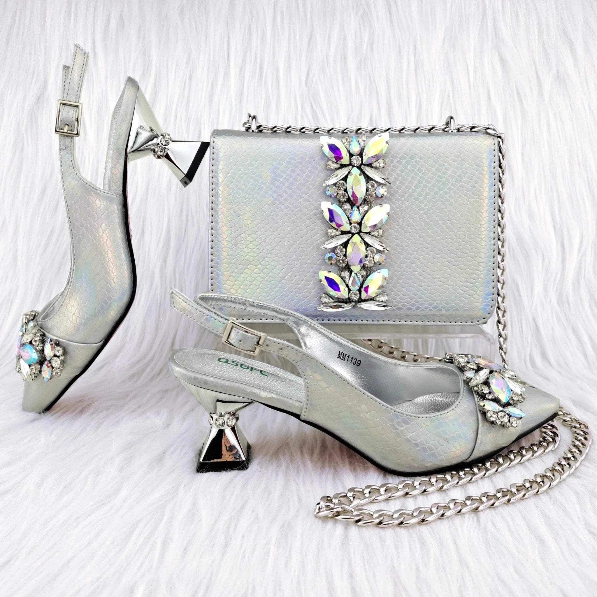 Latest Shoes And Bag Matching Set HGY1-1 - Luzilly Bridal & Apparel
