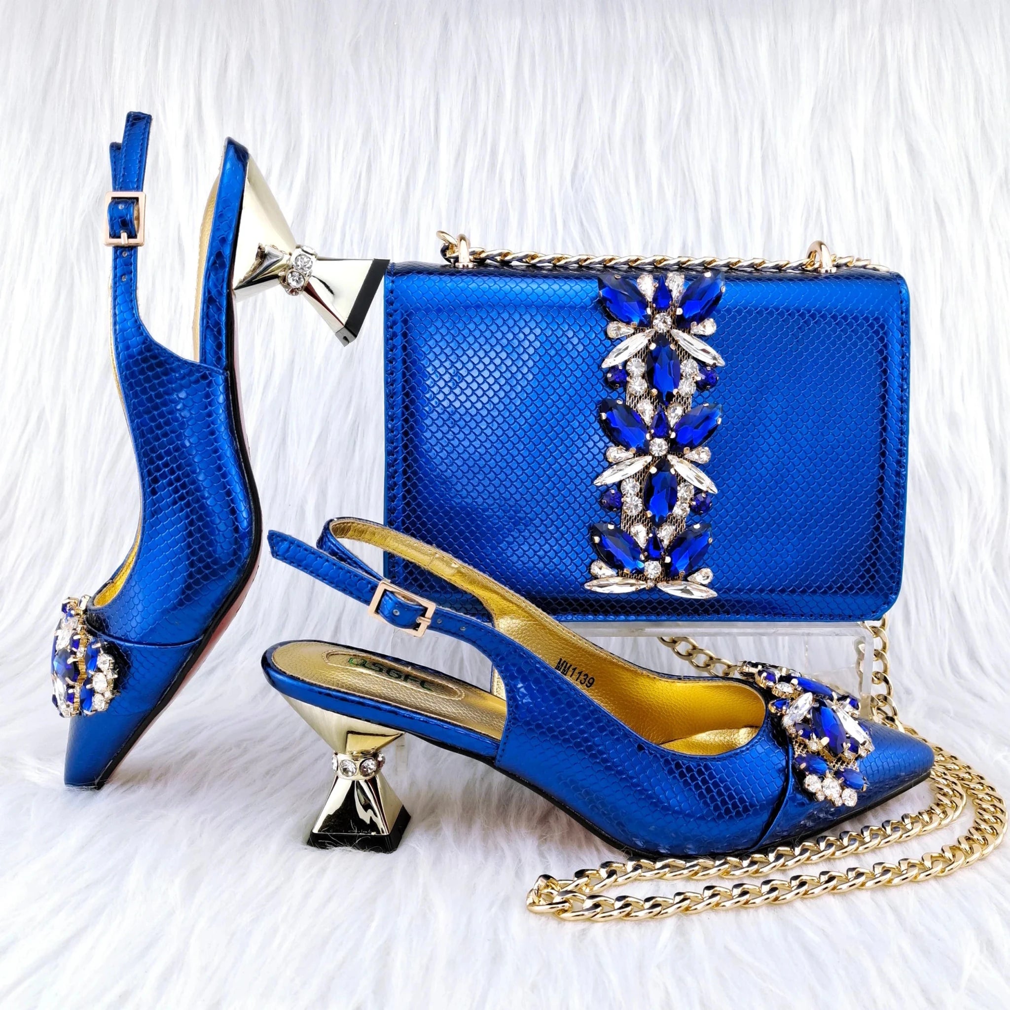 Latest Shoes And Bag Matching Set HGY1-1 - Luzilly Bridal & Apparel