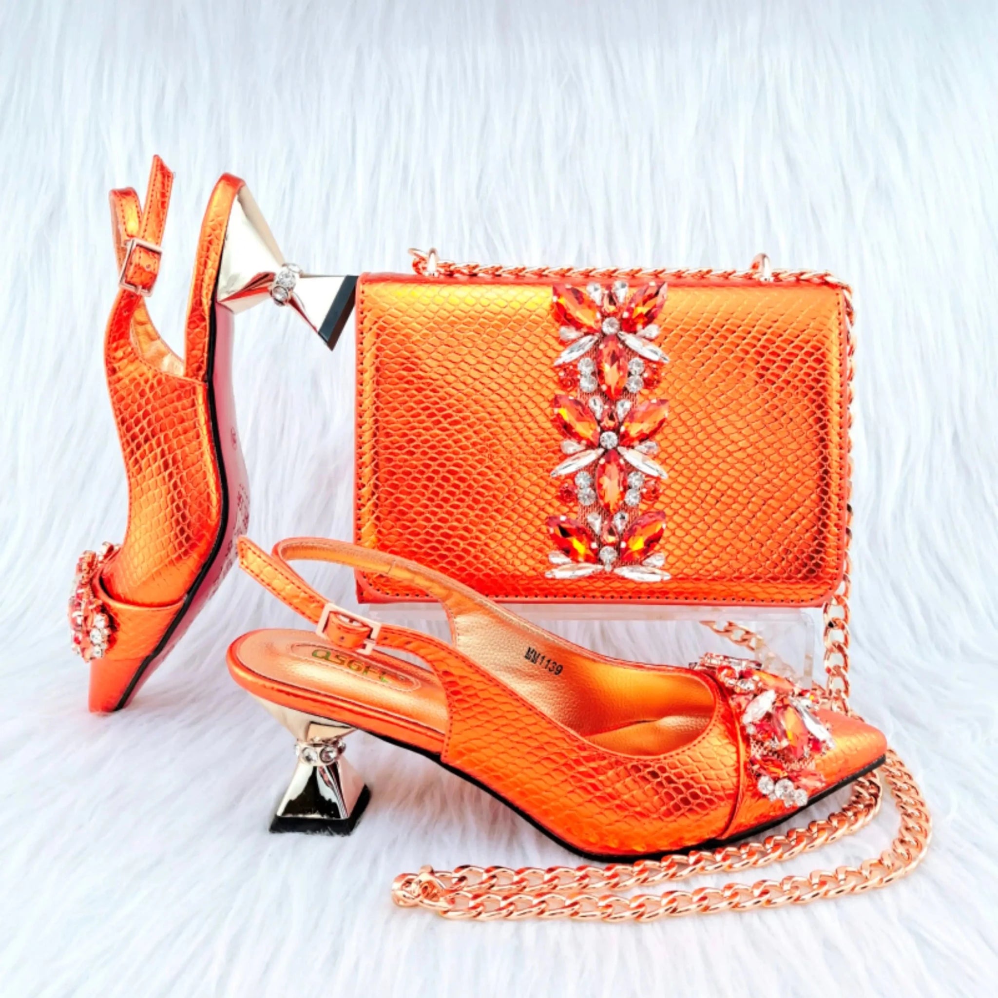 Latest Shoes And Bag Matching Set HGY1-1 - Luzilly Bridal & Apparel
