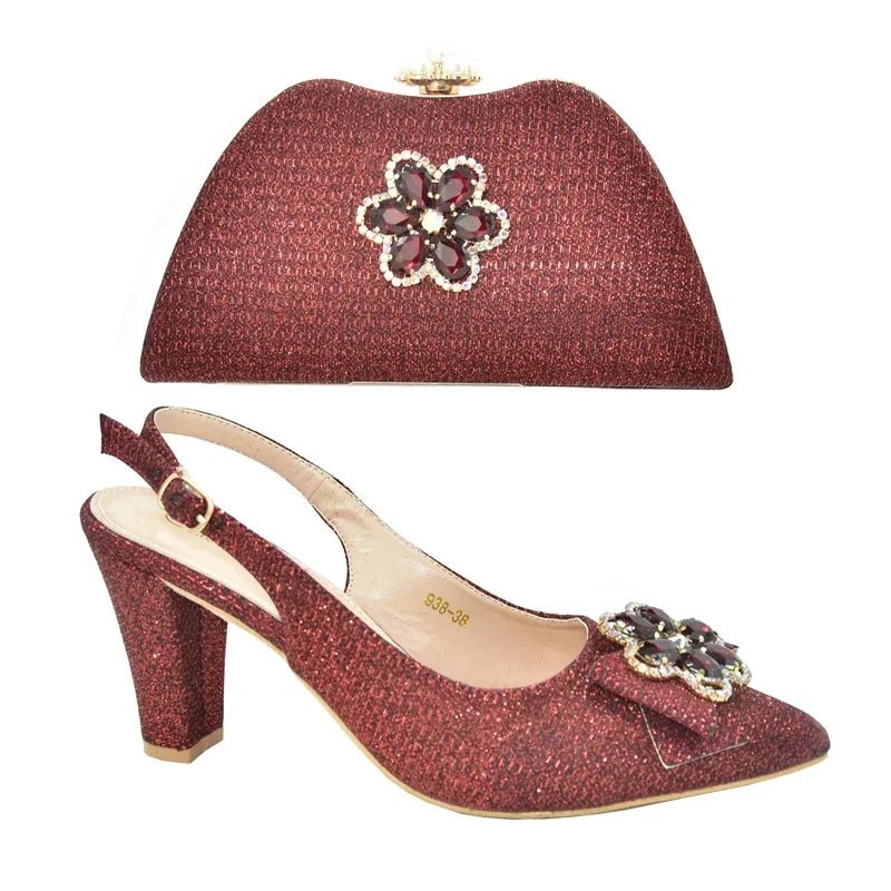 Latest Shoes and Bag Set African Sets NBG45 - Luzilly Bridal & Apparel
