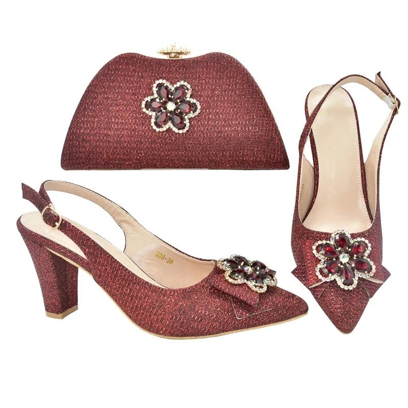 Latest Shoes and Bag Set African Sets NBG45 - Luzilly Bridal & Apparel