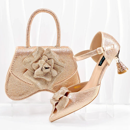 Latest Shoes and Bag Set HGO1-2 - Luzilly Bridal & Apparel