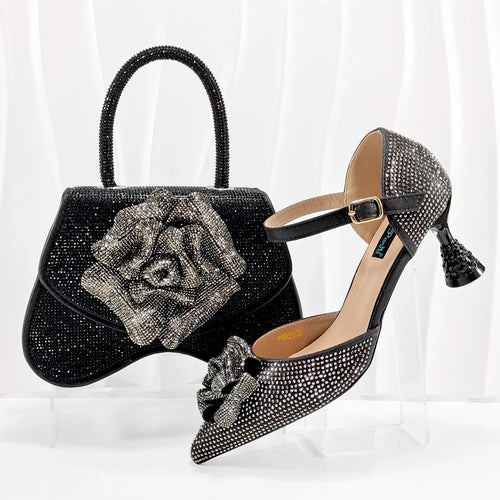 Latest Shoes and Bag Set HGO1-2 - Luzilly Bridal & Apparel
