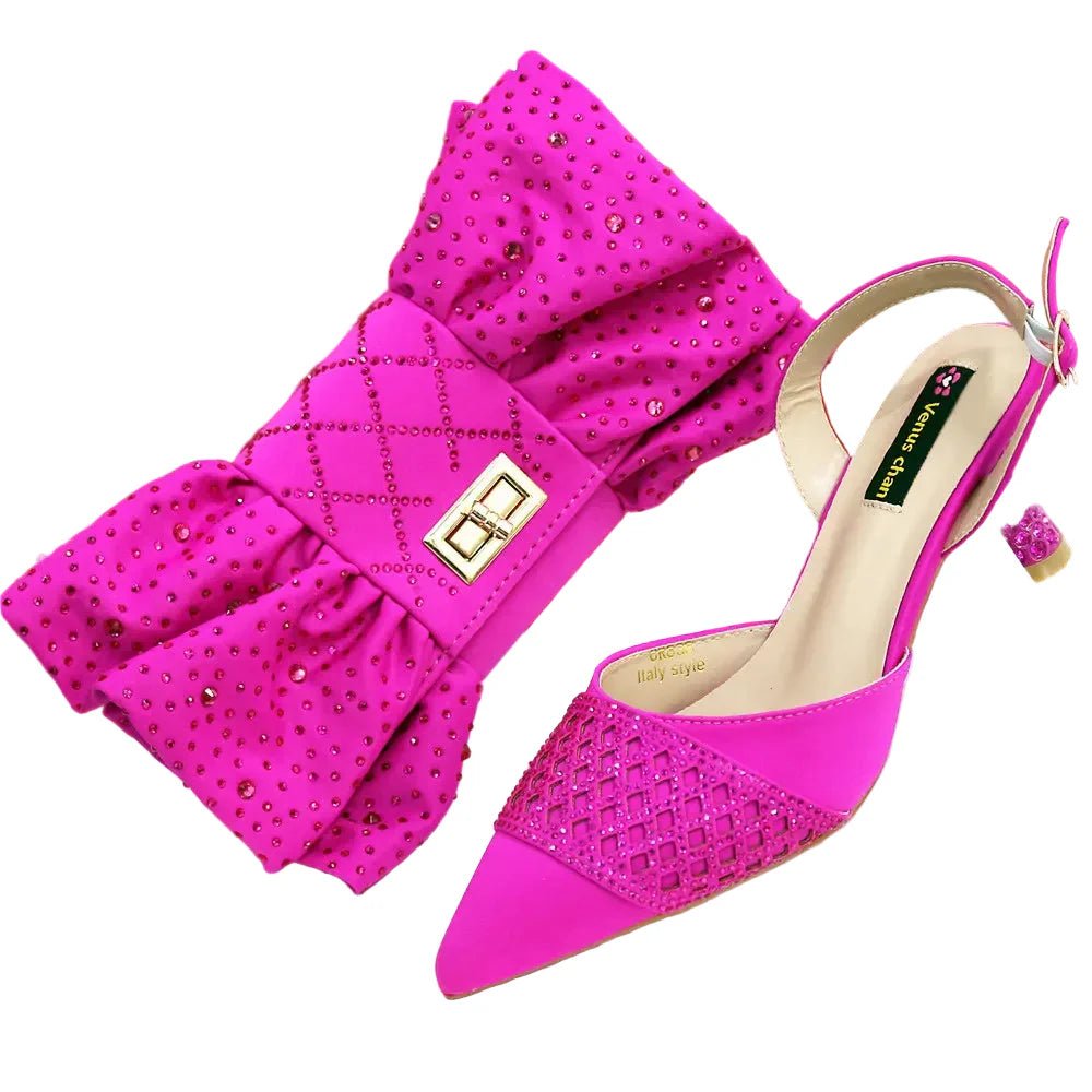 Latest Women Italian Shoes and Matching Bags TE342 - Luzilly Bridal & Apparel