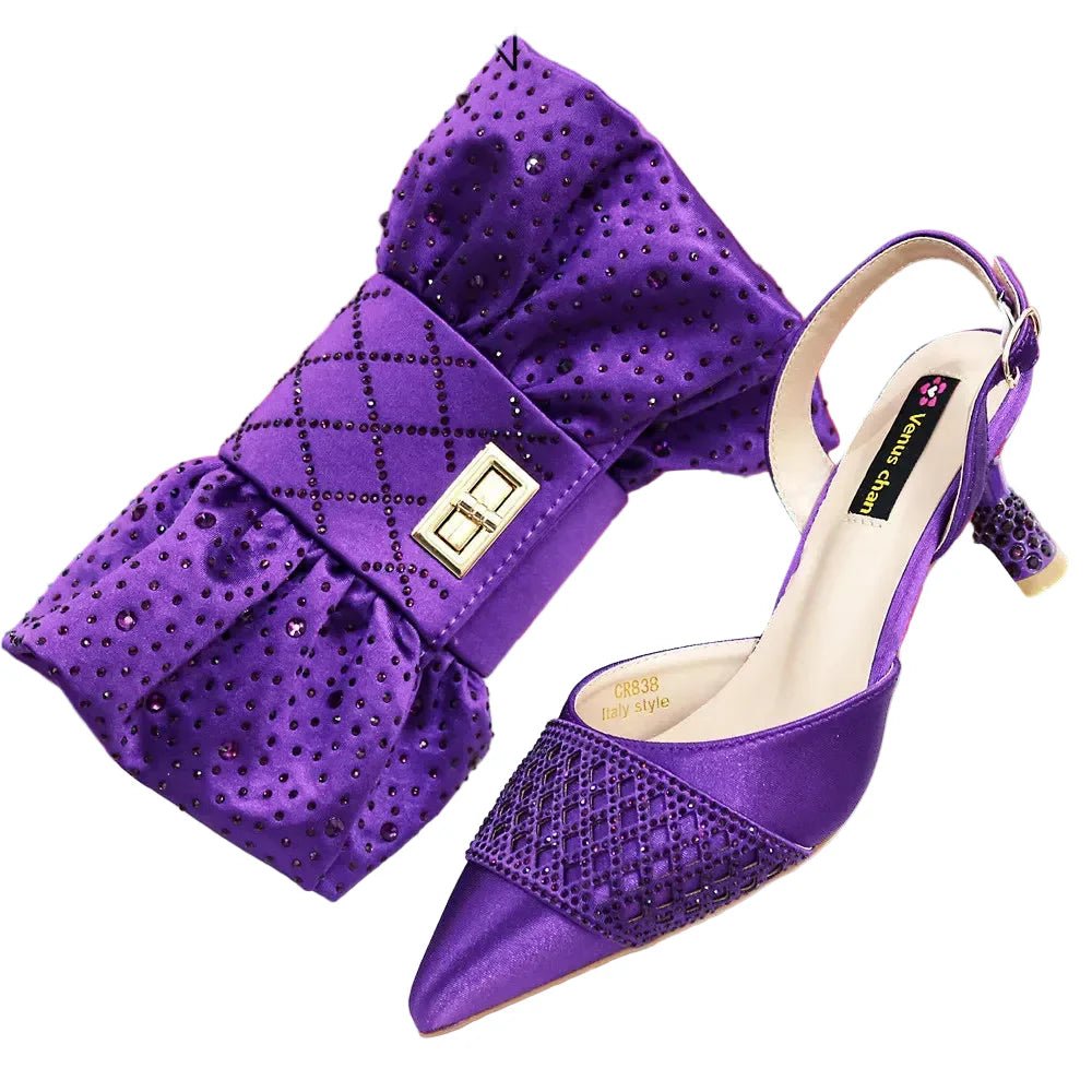 Latest Women Italian Shoes and Matching Bags TE342 - Luzilly Bridal & Apparel