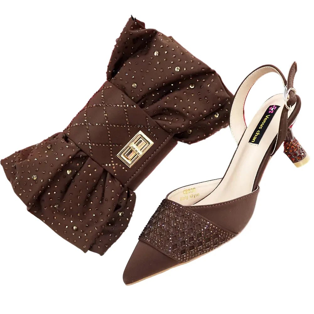 Latest Women Italian Shoes and Matching Bags TE342 - Luzilly Bridal & Apparel
