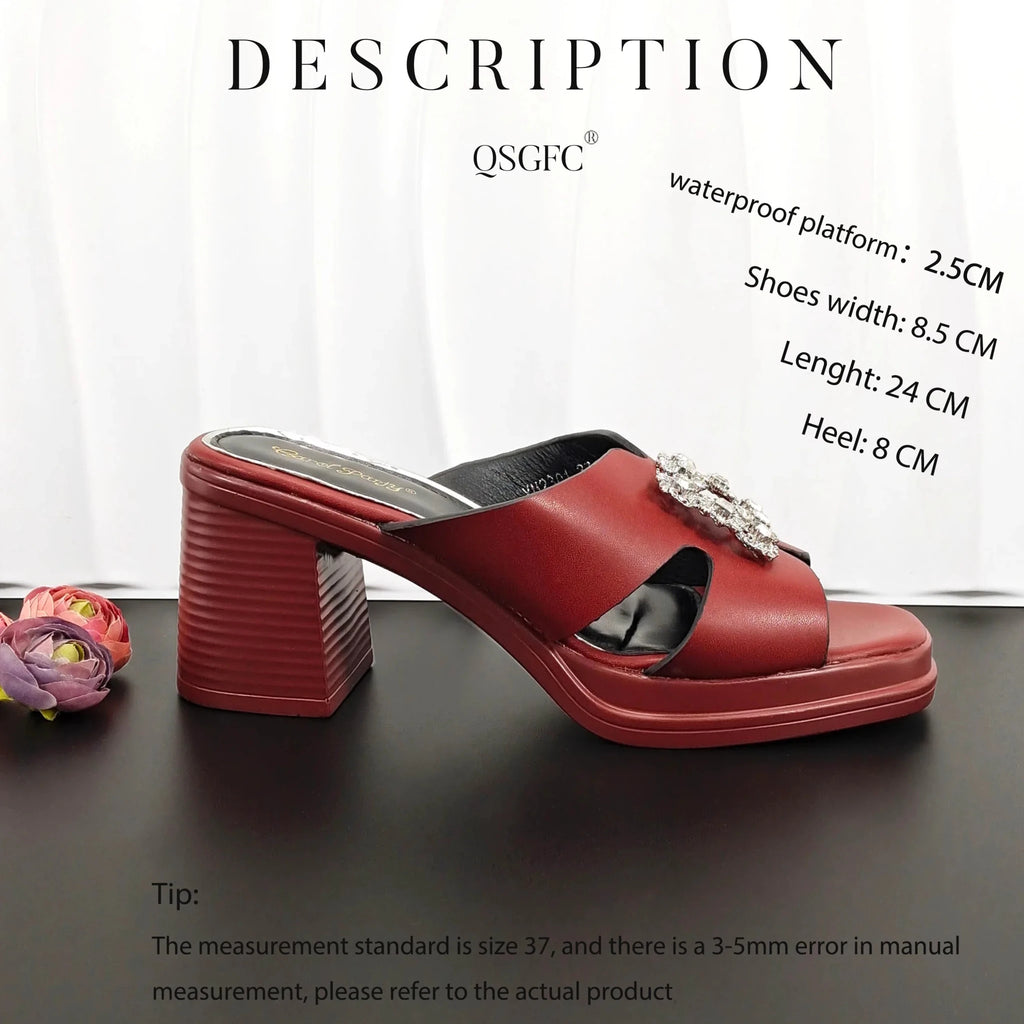 Latest Women Summer Toe Shoes and Bag Set ED135 - Luzilly Bridal & Apparel