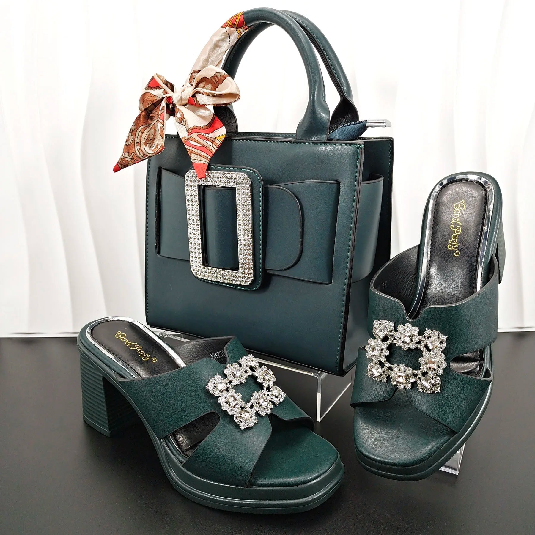 Latest Women Summer Toe Shoes and Bag Set ED135 - Luzilly Bridal & Apparel