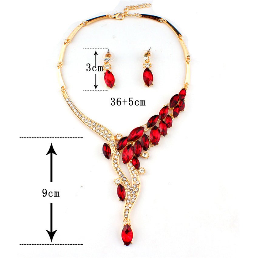 Leaf Bridal Jewelry Set - Luzilly Bridal & Apparel