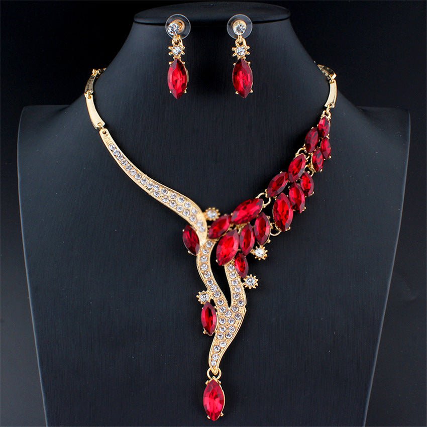 Leaf Bridal Jewelry Set - Luzilly Bridal & Apparel