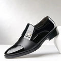 Leather Shoes for Men Wedding Formal Oxfords Business Casual Office Work Shoes for Men Classic Luxury Pointy Men's Dress Shoes - Luzilly Bridal & Apparel