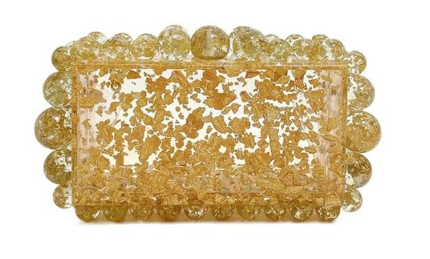 Leopard Acrylic Box Evening Clutch - Luzilly Bridal & Apparel