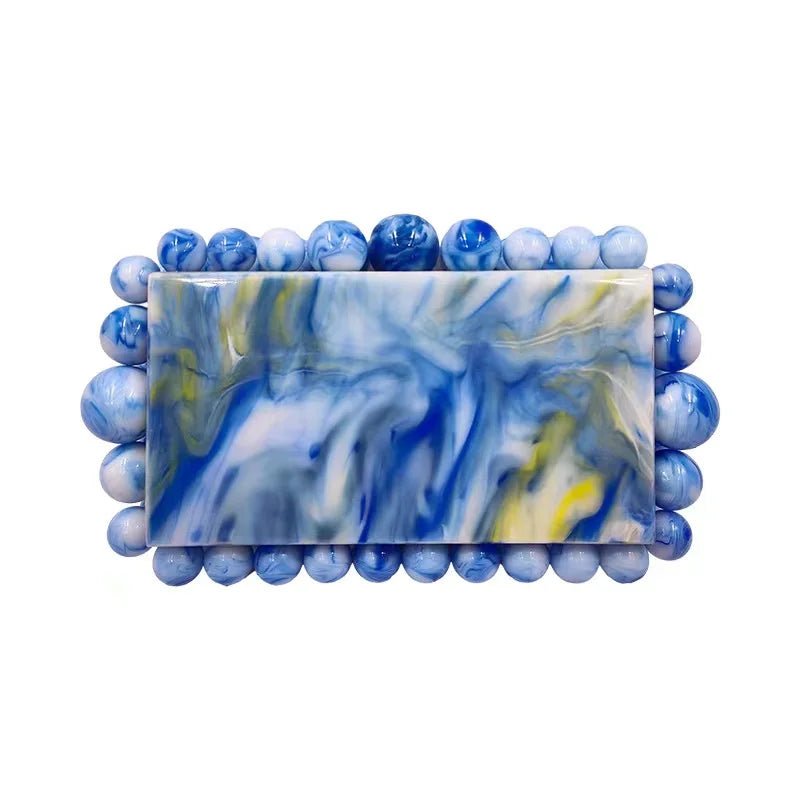 Leopard Acrylic Box Evening Clutch - Luzilly Bridal & Apparel