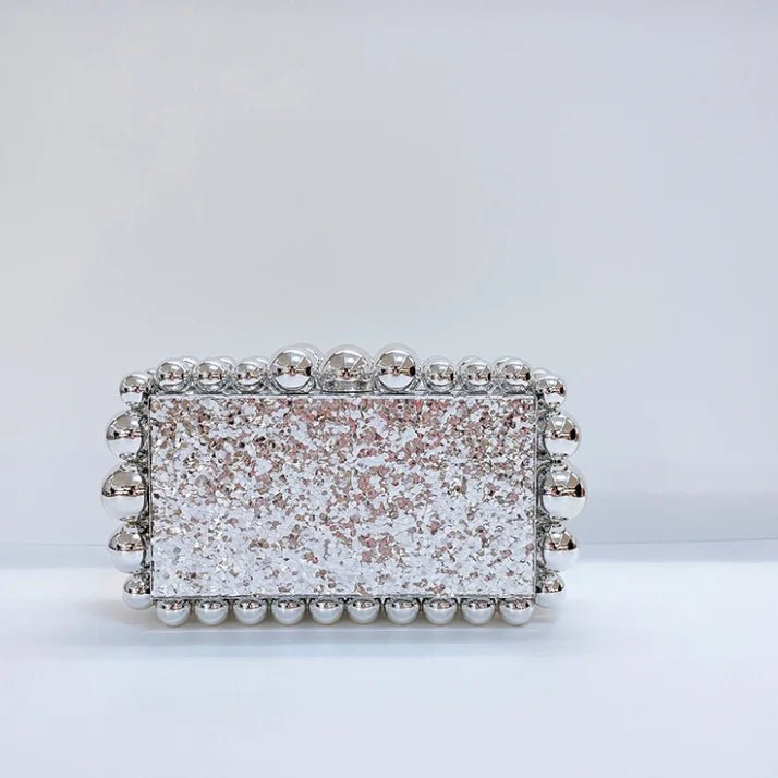 Leopard Acrylic Box Evening Clutch - Luzilly Bridal & Apparel
