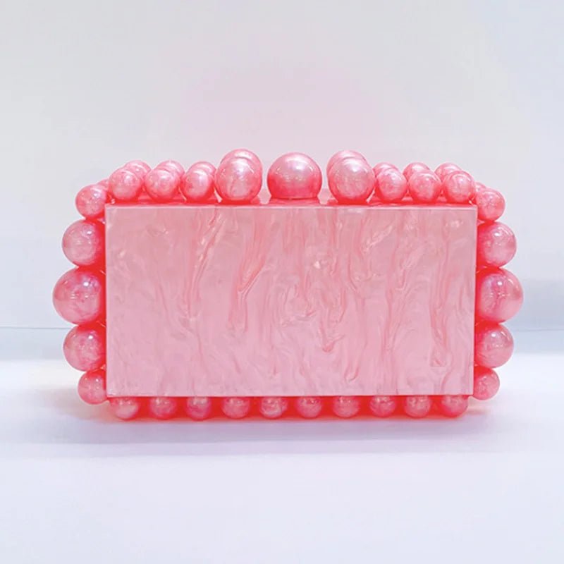 Leopard Acrylic Box Evening Clutch - Luzilly Bridal & Apparel