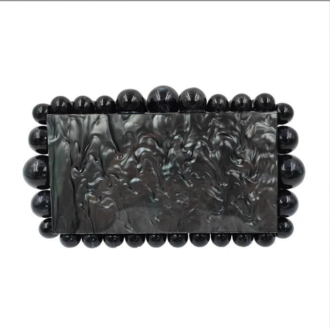 Leopard Acrylic Box Evening Clutch - Luzilly Bridal & Apparel