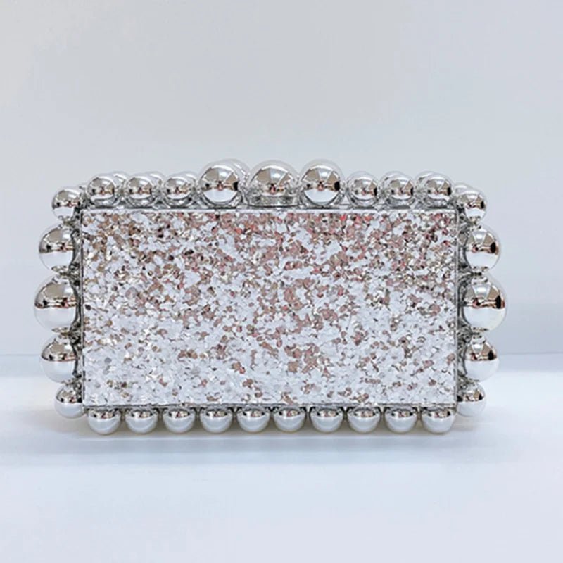 Leopard Acrylic Box Evening Clutch - Luzilly Bridal & Apparel