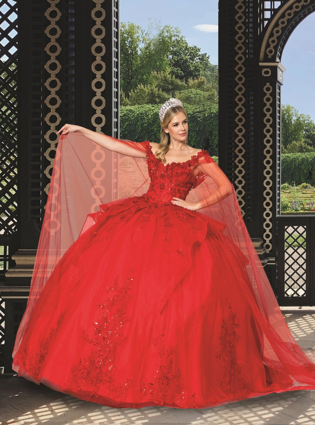 Lilac Butterfly Tulle Quinceañera Ball Gown - Luzilly Bridal & Apparel