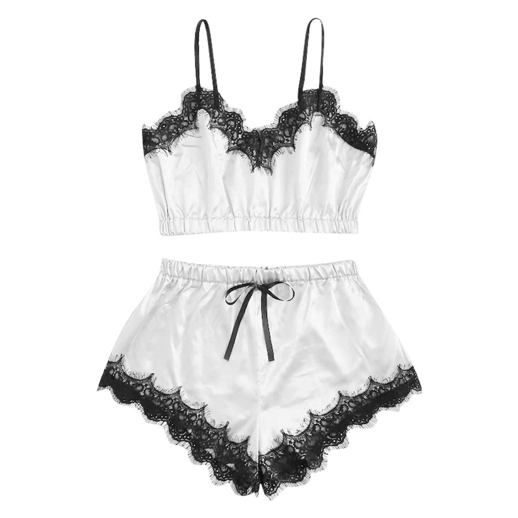 Lingerie Sexy Bra Set Women's Sleepwear Sleeveless Strap - Luzilly Bridal & Apparel