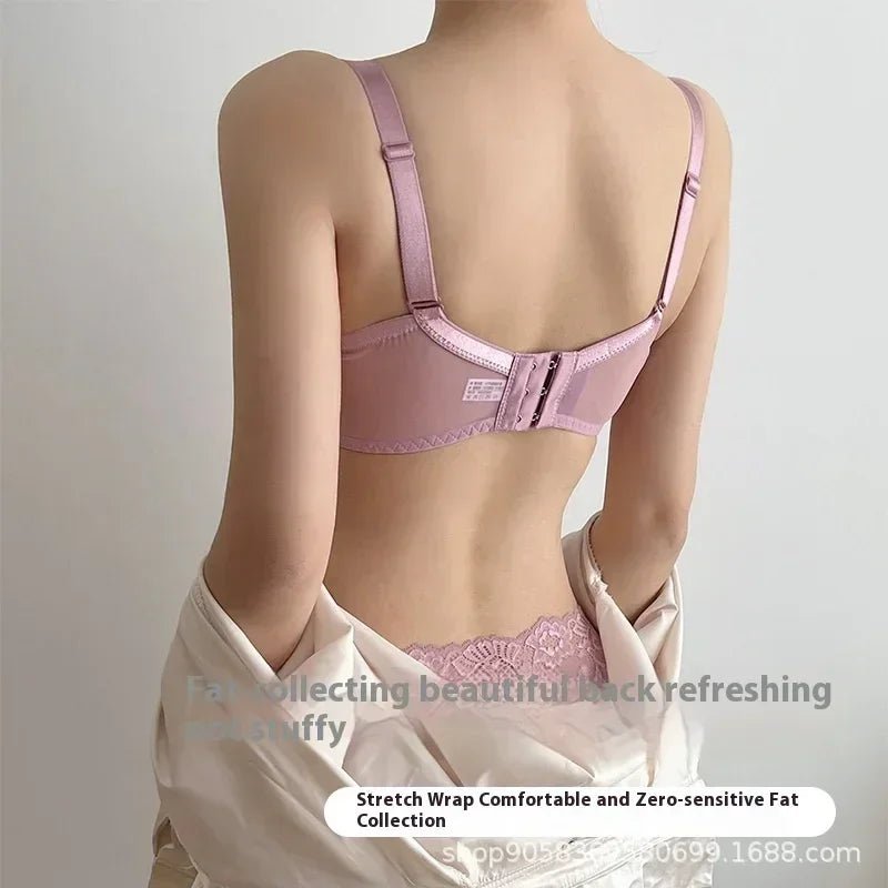 Lingerie Women's Thin BrasLace Full Cup BrasBeautifully Embroidered BrasAnti-SaggingUltra-Thin Bras - Luzilly Bridal & Apparel