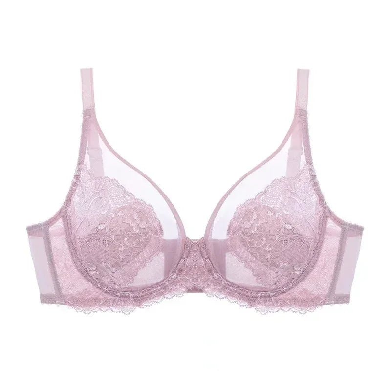 Lingerie Women's Thin BrasLace Full Cup BrasBeautifully Embroidered BrasAnti-SaggingUltra-Thin Bras - Luzilly Bridal & Apparel