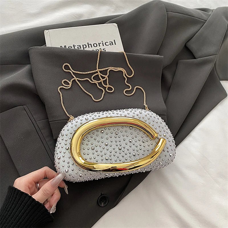 Lipstick Crossbody Evening Clutch - Luzilly Bridal & Apparel