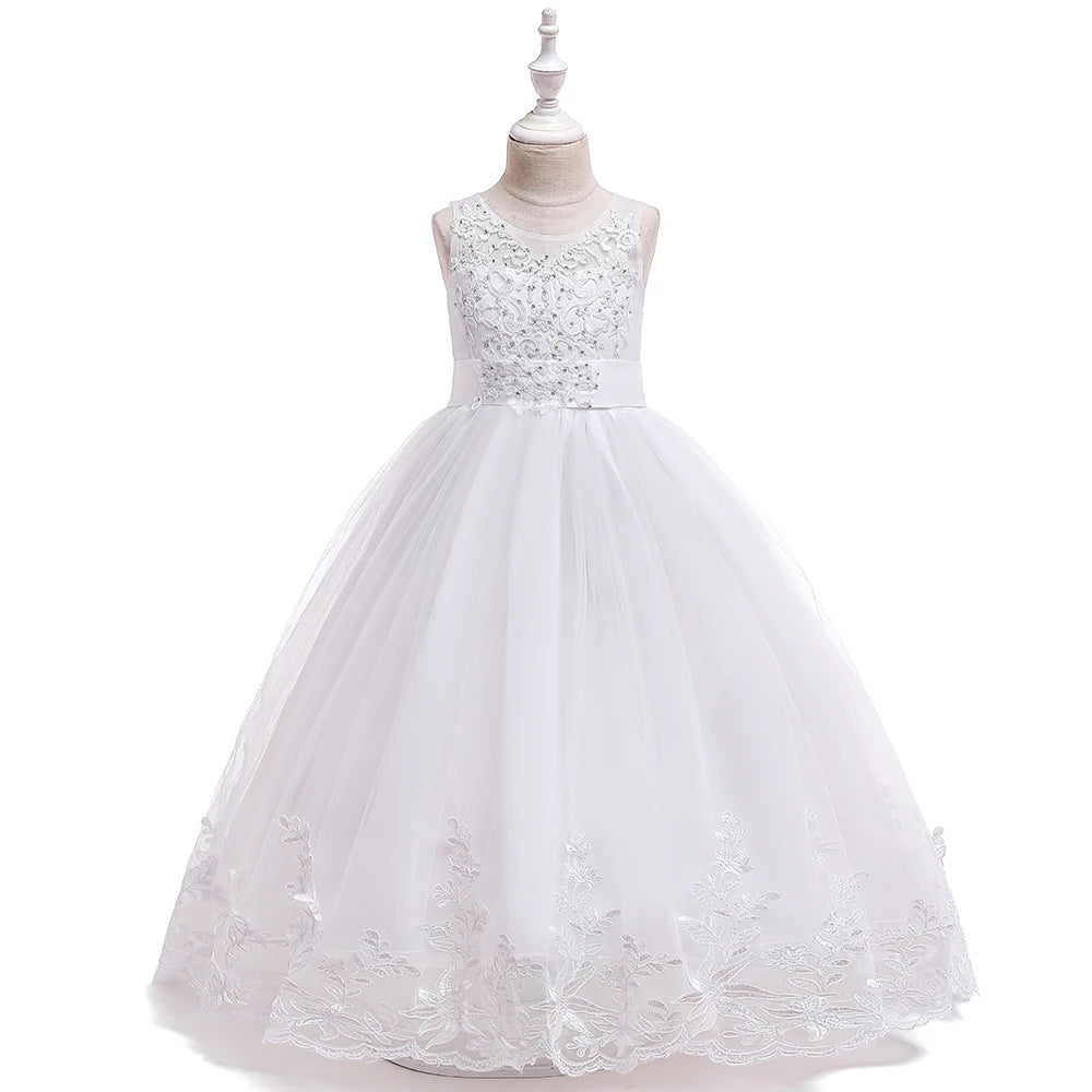 Long Junior Bridesmaid Dress for Girls - Luzilly Bridal & Apparel