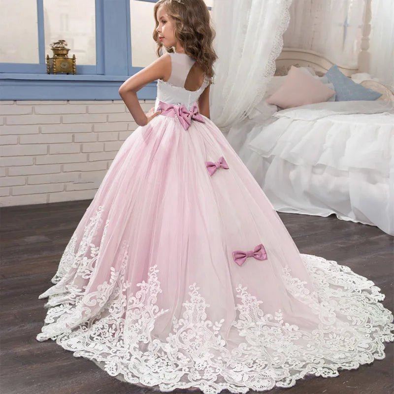 Long Junior Bridesmaid Dress for Girls - Luzilly Bridal & Apparel