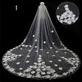 Long Lace Wedding Veil, Wide Style - Luzilly Bridal & Apparel