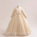 Long-Sleeve Lace Junior Bridesmaid Dress - Luzilly Bridal & Apparel