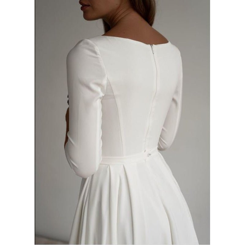 Long Temperament Commute Slim-fit Banquet Wedding Evening Dress - Luzilly Bridal & Apparel