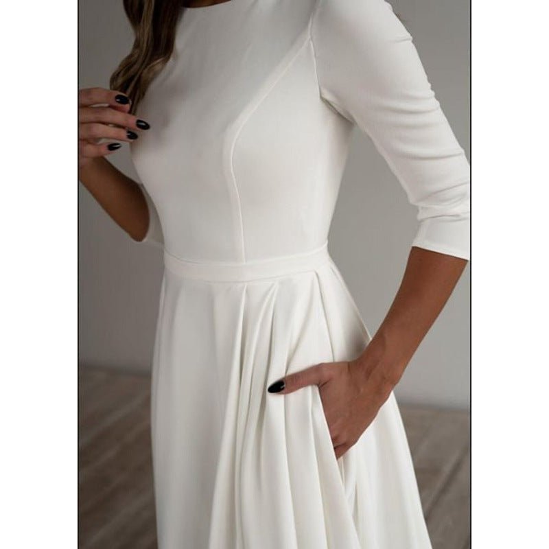 Long Temperament Commute Slim-fit Banquet Wedding Evening Dress - Luzilly Bridal & Apparel