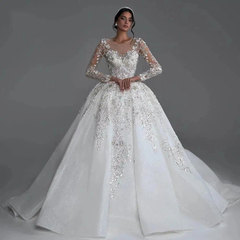Luxe Embellished Ball Gown EDW231 - Luzilly Bridal & Apparel