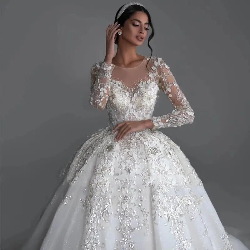 Luxe Embellished Ball Gown EDW231 - Luzilly Bridal & Apparel
