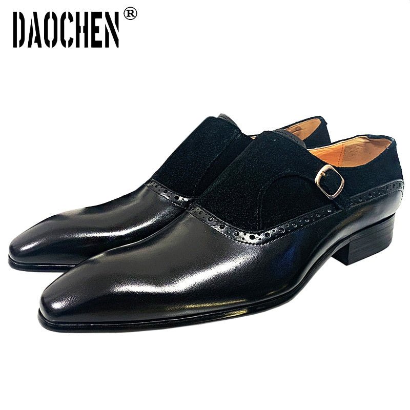 Luxury Brand Mens Shoes Handmade Loafers Summer Dress Shoe Men Casual Shoes Wedding Banquet Office Genuine Leather Shoes For Men - Luzilly Bridal & Apparel