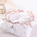 Luxury Crystal Crown Bridal Hair Accessories Wedding Rhinestone Waterdrop Leaf Tiara Crown Headband Frontlet Brides Hair Jewelry - Luzilly Bridal & Apparel