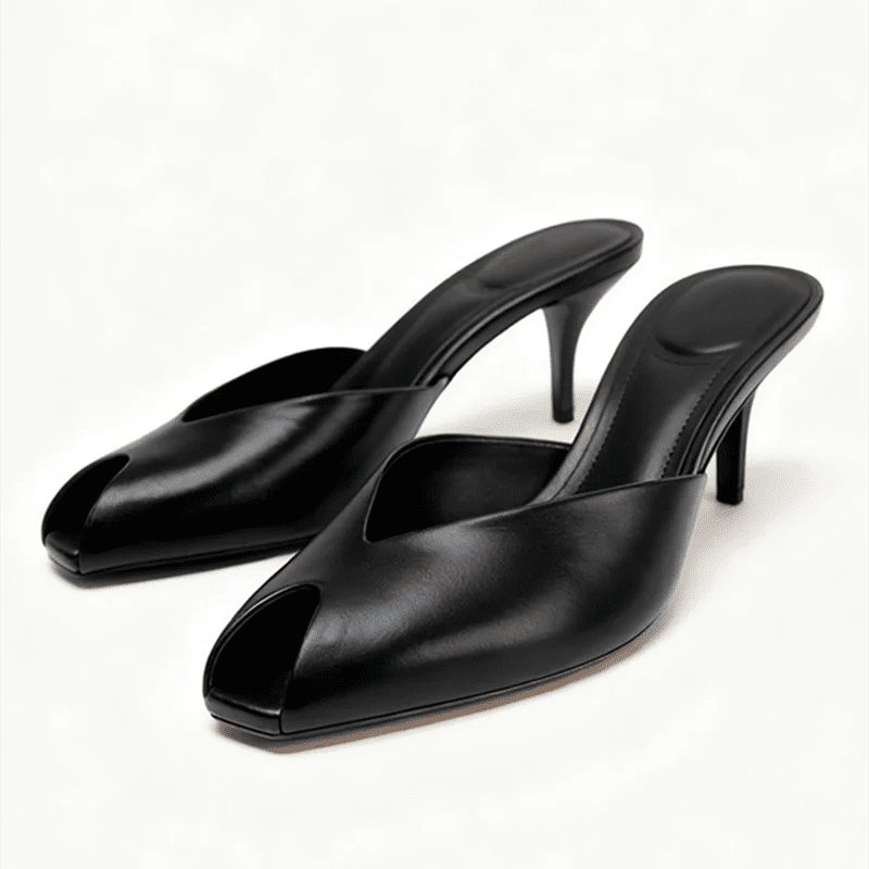 Luxury Designer Gold Heeled Slippers Women Sexy Open Toe Elegant Slide Sandals for Ladies Wedding Bridal Pumps Zapatos De Mujer - Luzilly Bridal & Apparel
