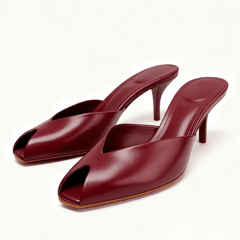 Luxury Designer Gold Heeled Slippers Women Sexy Open Toe Elegant Slide Sandals for Ladies Wedding Bridal Pumps Zapatos De Mujer - Luzilly Bridal & Apparel