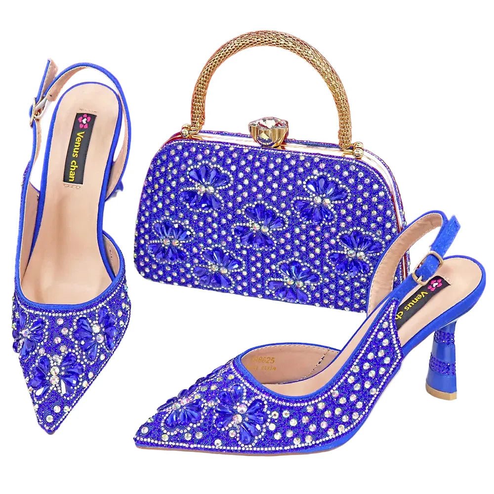 Luxury Handmade Shoes and Clutch Bag Set for Women FGR43 - Luzilly Bridal & Apparel