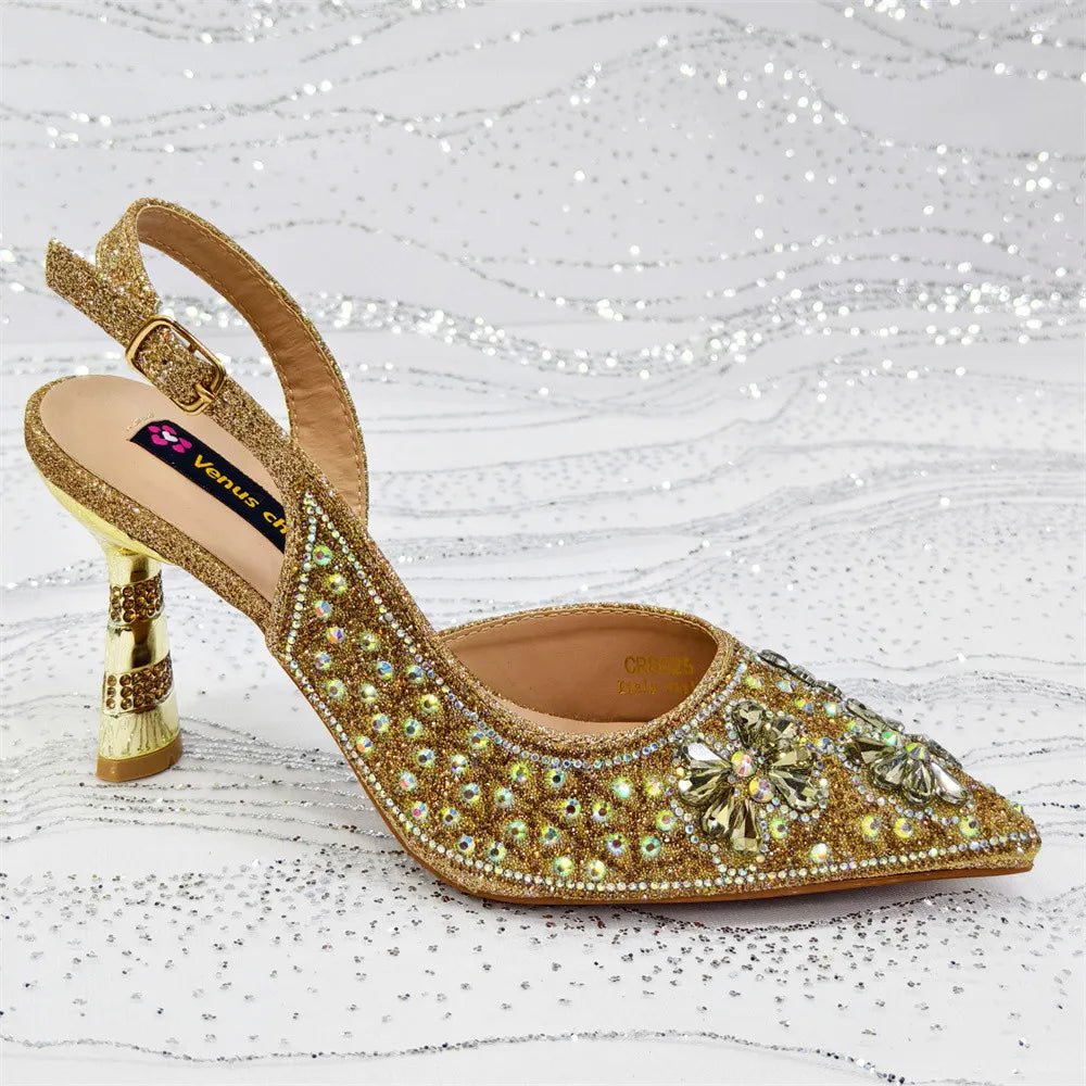 Luxury Handmade Shoes and Clutch Bag Set for Women FGR43 - Luzilly Bridal & Apparel