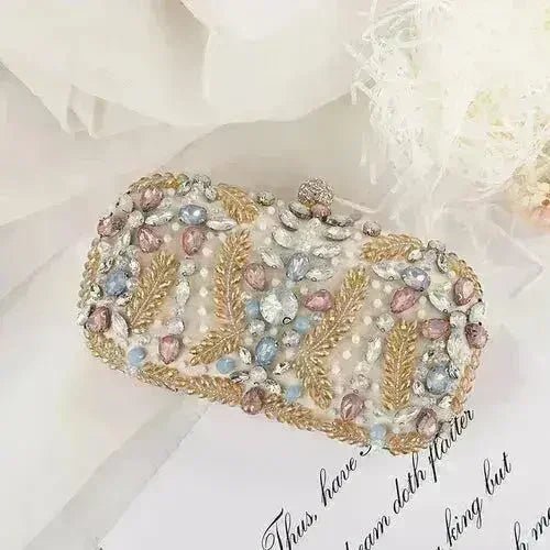 Luxury Rhinestone Clutch Bag - Wedding & Party Purse | Femstylo - Luzilly Bridal & Apparel