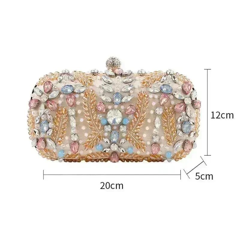 Luxury Rhinestone Clutch Bag - Wedding & Party Purse | Femstylo - Luzilly Bridal & Apparel
