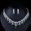 Luxury Water Drop Big Suit Super Flash AAA Zircon Bridal Party Dress High-end Accessories - Luzilly Bridal & Apparel