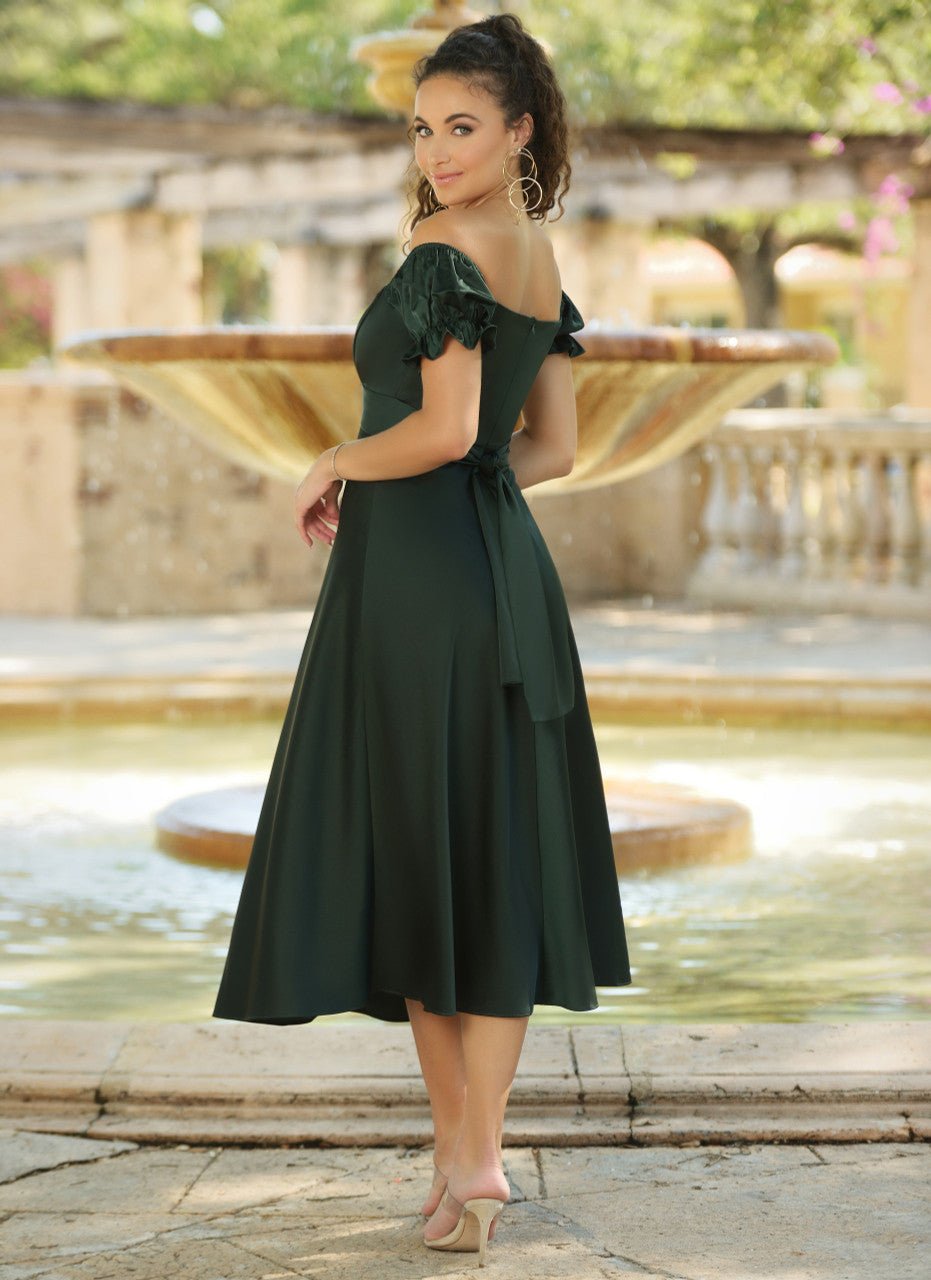 Maldives Midi Dress - Hunter Green - Luzilly Bridal & Apparel