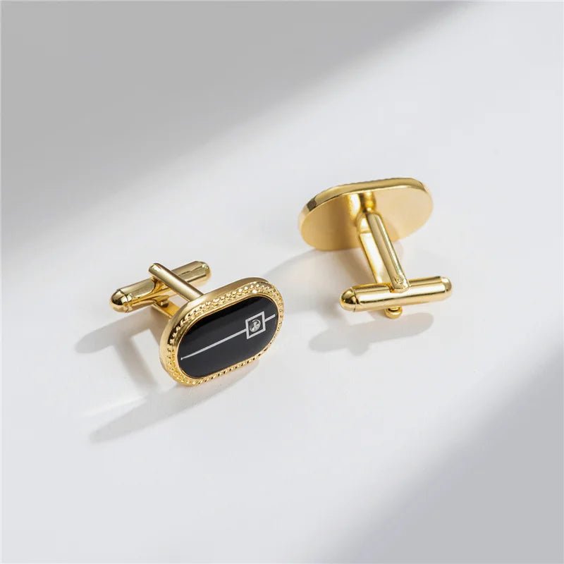 Man Shirt Cufflinks Copper Cufflinks For Mens Luxury Wedding Guests Gifts Round Square Fashion Jewelry Men Cuffs Links Tie Clip - Luzilly Bridal & Apparel