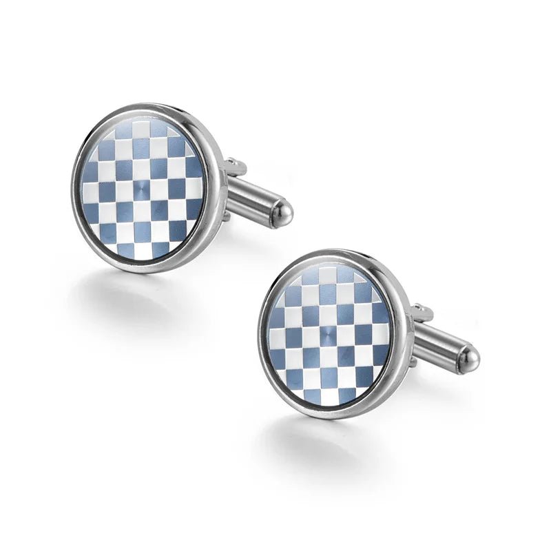 Man Shirt Cufflinks Copper Cufflinks For Mens Luxury Wedding Guests Gifts Round Square Fashion Jewelry Men Cuffs Links Tie Clip - Luzilly Bridal & Apparel
