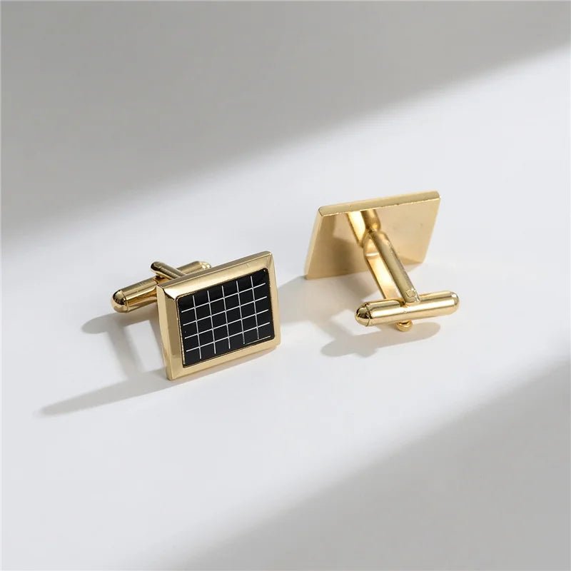 Man Shirt Cufflinks Copper Cufflinks For Mens Luxury Wedding Guests Gifts Round Square Fashion Jewelry Men Cuffs Links Tie Clip - Luzilly Bridal & Apparel